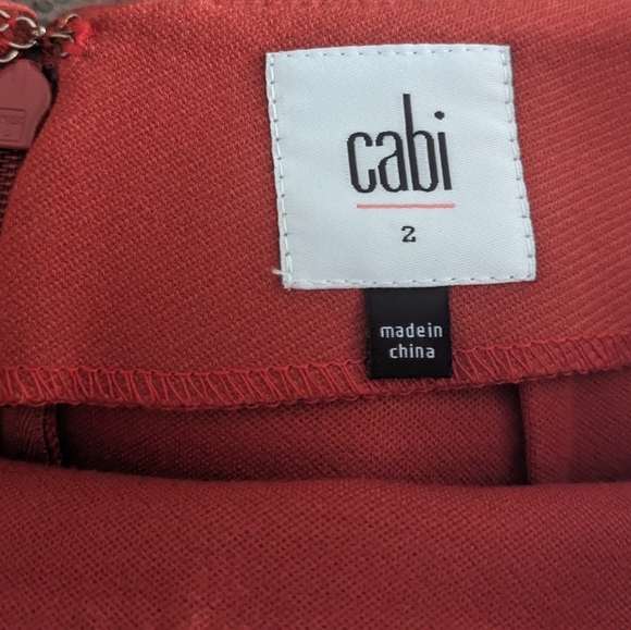 Cabi 3099 orange overlay knit pencil skirt 2 - Picture 5 of 5